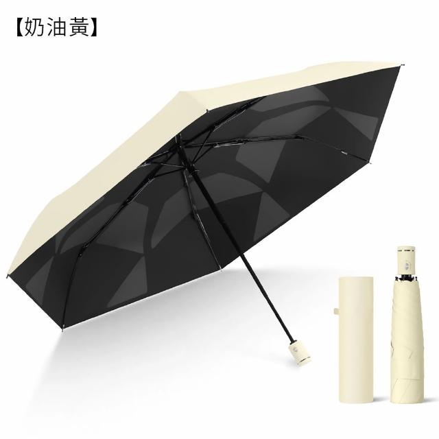 Coloxy 記憶完美瞬收防曬傘 傘面不皺 UPF50+黑膠遮陽超輕量自動傘 快速捲收迷你傘 摺疊晴雨傘