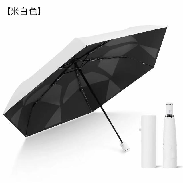 Coloxy 記憶完美瞬收防曬傘 傘面不皺 UPF50+黑膠遮陽超輕量自動傘 快速捲收迷你傘 摺疊晴雨傘