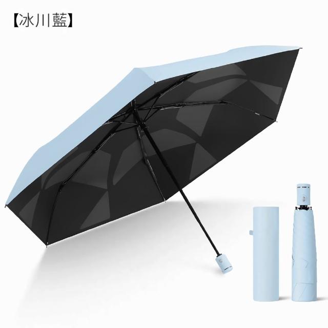 Coloxy 記憶完美瞬收防曬傘 傘面不皺 UPF50+黑膠遮陽超輕量自動傘 快速捲收迷你傘 摺疊晴雨傘