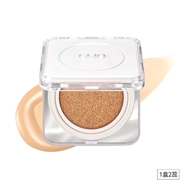 【CLIO 珂莉奧】2入組-羽緻無限緞光氣墊粉餅 SPF50+ PA+++(任選 一盒兩蕊)