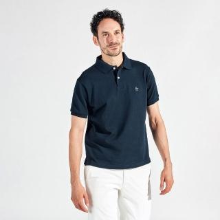 【Munsingwear】企鵝牌 男款藏青色高級材質親膚舒適透氣合身剪裁時尚風格短袖POLO衫 MGVJ2500