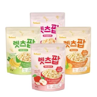 【韓國ibobomi】韓國熱銷嬰兒餅乾 玉米花25gx5入 (草莓優格/烤玉米/蘋果優格/香蕉優格 任選) 寶寶餅乾