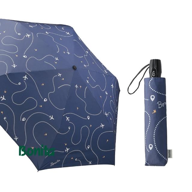 【Bonita 葆倪】環遊世界 防暴衝自動收開傘-968-5553(23吋大傘面/防暴衝自動收開傘)