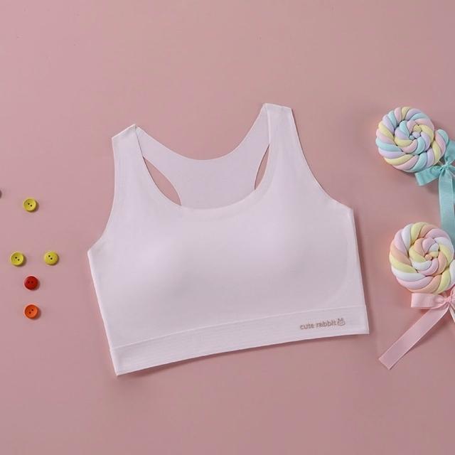 【安朵童舖】現貨韓版兒童發育期內衣女童矯正型內衣中大童運動內衣無痕內衣兒童內衣(14)