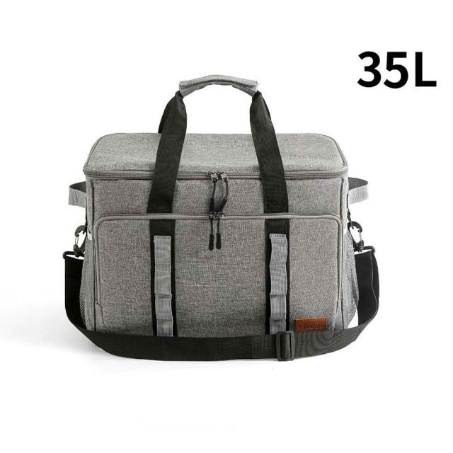 【享屋】戰術保冷袋-35L(保冰袋 露營收納袋 保鮮袋 裝備袋 野餐包 露營包 大容量保溫袋 保溫箱)