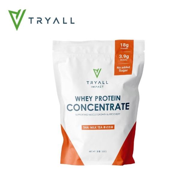 【TRYALL】濃縮乳清蛋白 500g袋 口味任選
