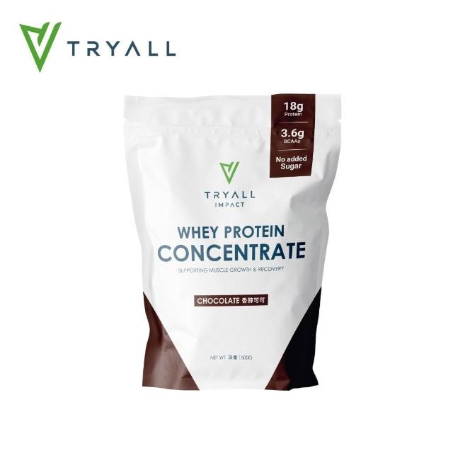 【TRYALL】濃縮乳清蛋白 500g袋 口味任選