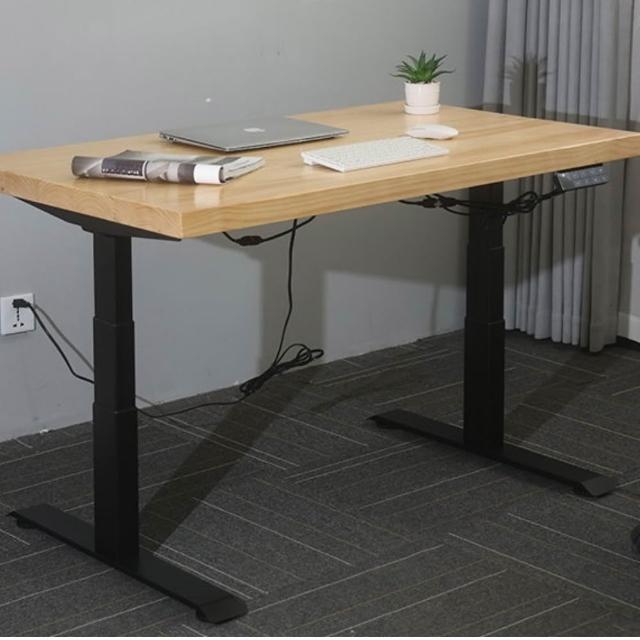【MGSHOP】電動桌120x70x5cm 升降桌 電動升降桌 松木實木桌(120x70x5cm D05單機芯)