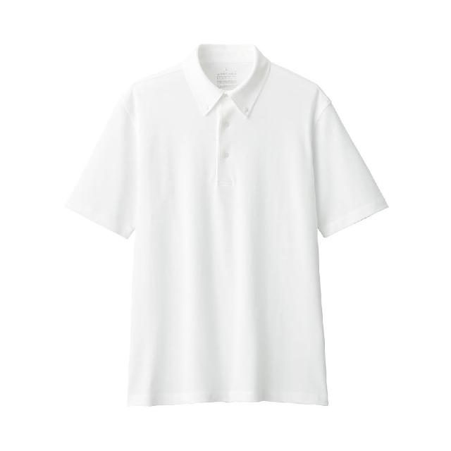 【MUJI 無印良品】男涼感鹿子織扣領短袖POLO衫(共5色)