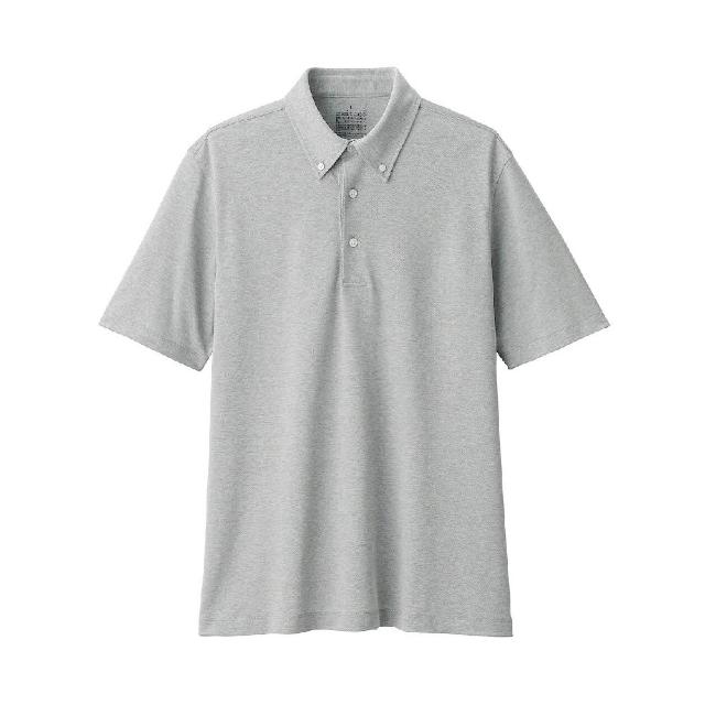 【MUJI 無印良品】男涼感鹿子織扣領短袖POLO衫(共5色)