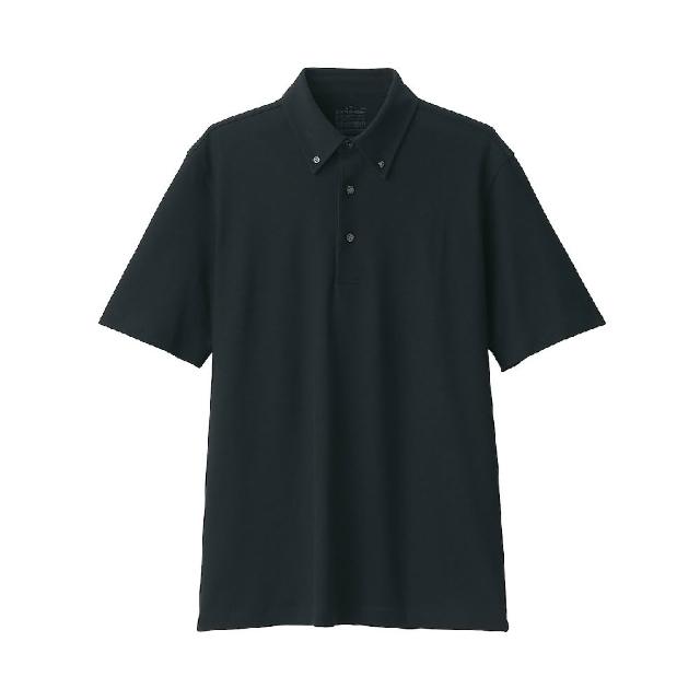 【MUJI 無印良品】男涼感鹿子織扣領短袖POLO衫(共5色)