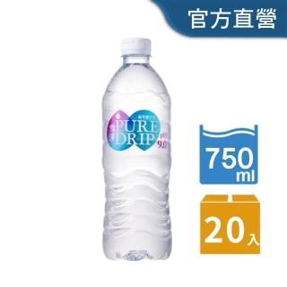 【金車/伯朗】雪淨Pure Drip鹼性離子水750mlx20瓶/箱(官方直營)