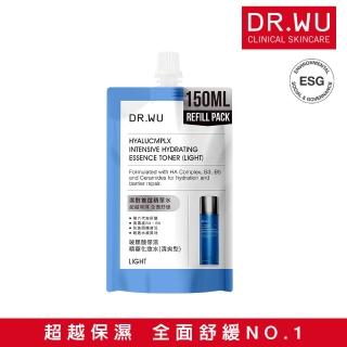 【DR.WU 達爾膚】玻尿酸保濕精華化妝水補充包150ML(清爽型)
