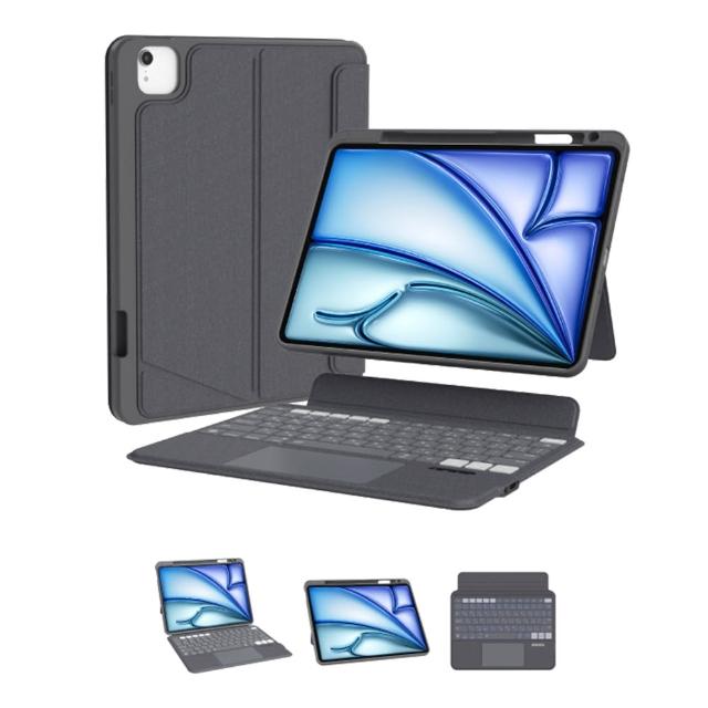【eiP】Magnetix 2 iPad鍵盤 磁吸可拆式藍牙鍵盤(Air M2/M3/M4 13吋、Pro 12.9吋 巧控鍵盤 iPad保護殼)