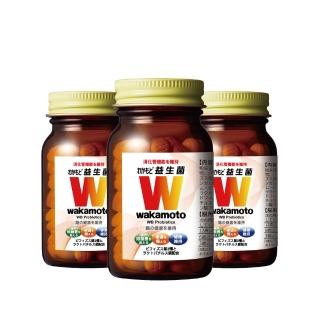 【Wakamoto 若元】若元益生菌 三瓶組(220錠/瓶_食品、獨家高活性WB菌、使排便順暢、日本原裝)