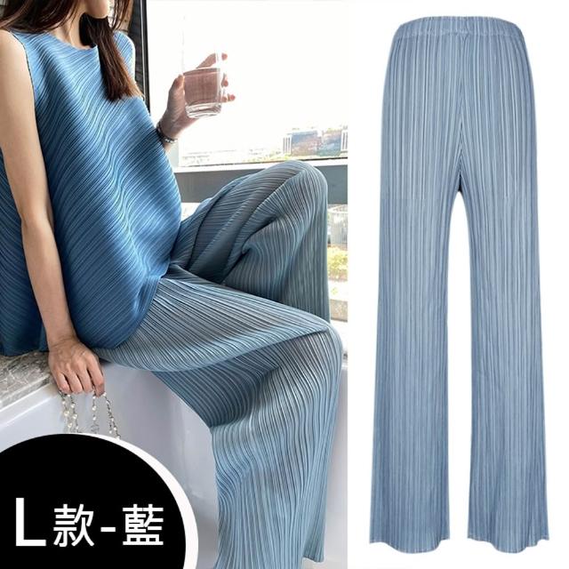 【K.W.】MOMO限定秋新品義式貴族Chill搭配三宅風皺褶摺衣中大尺碼外套/寛褲/裙(褶皺外套  風衣外套 寛褲 )
