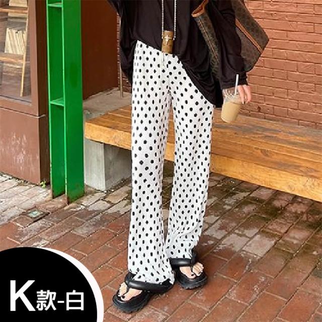【K.W.】MOMO限搶新品三宅風褶皺褲夏季薄款上衣褲裙(中長裙 小香風 涼感褲 牛仔褲 輕薄 涼感裙)