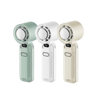 【VOTO】迷你折疊 VT-FF298 製冷手持風扇(掛脖風扇/隨身小風扇/五段風力)柔光白/靜謐綠/奶霧色