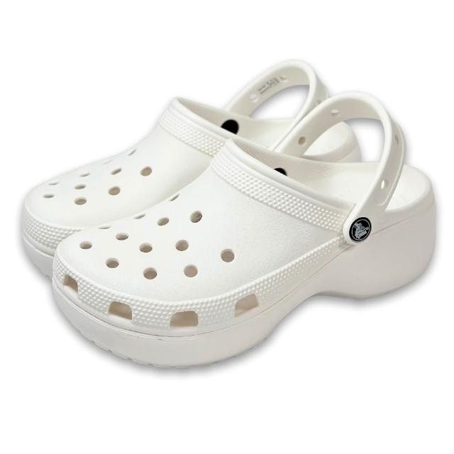 【Crocs】卡駱馳 經典雲朵克駱格 女 增高中性鞋 休閒洞洞鞋 輕量厚底涼鞋 防水拖鞋 懶人鞋206750 多色任選