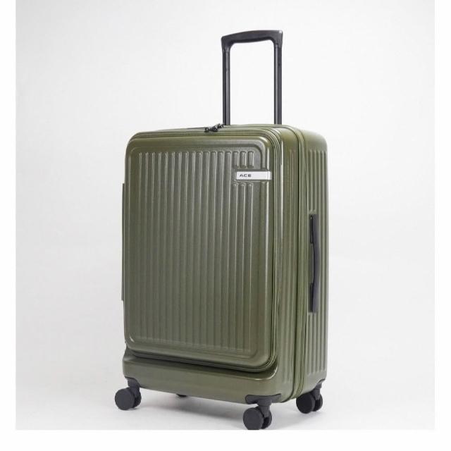 【ACE BAGS＆LUGGAGE】26吋 JOLLY2 前開式可擴充直紋中型箱(多色可選05027)