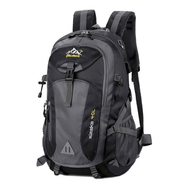 【Starshop】輕量戶外徒步登山後背包 40L 大容量雙肩包 旅行背包 休閒書包 露營收納包(可掛