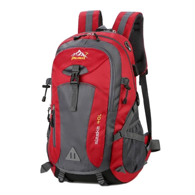 【Starshop】輕量戶外徒步登山後背包 40L 大容量雙肩包 旅行背包 休閒書包 露營收納包(可掛