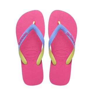 【havaianas 哈瓦仕】拖鞋 男鞋 女鞋 夾腳拖 雙色鞋帶 Top Mix 桃 4115549-5784U(哈瓦士)