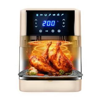 【TAIGA 大河】6公升觸控式氣炸鍋 氣旋油切健康料理(CB1153 奶茶)