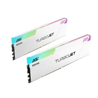 【AGI】UD858 DDR5 TURBOJET RGB 6000 32GB CL30 桌上型超頻記憶體 白色(16GBx2 支援XMP EXPO)