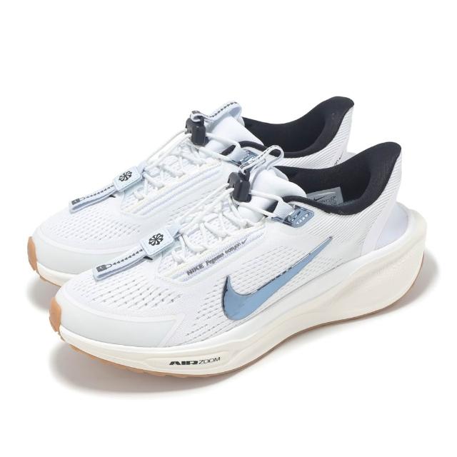 【NIKE 耐吉】慢跑鞋 Wmns Pegasus EasyOn 女鞋 抽繩 白 藍 小飛馬 運動鞋(FQ7844-103)