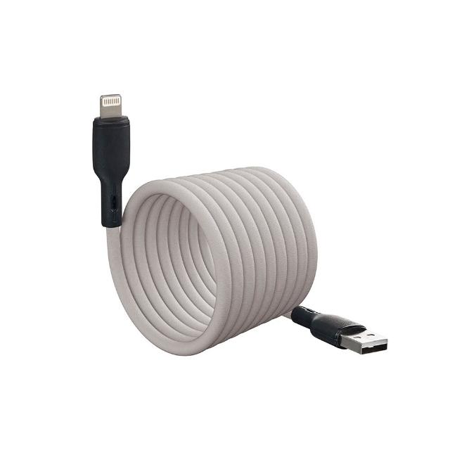 【KINYO】3A Type-C/8 PIN 磁吸秒收充電傳輸線(USBC916B/USBA916GY)