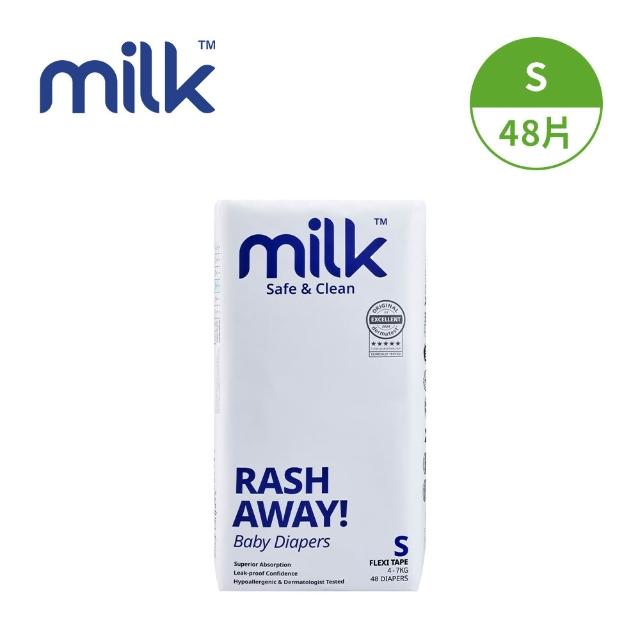 【milk】鎖水芯牛奶尿布 黏貼型 S-XL-多款任選