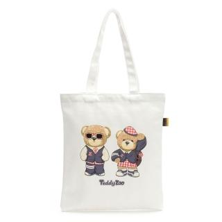 【Teddy Zoo】天然全棉純色Friendly帆布袋-白-TZB107