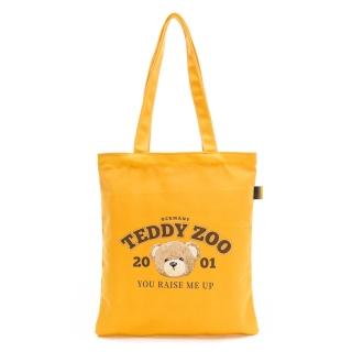 【Teddy Zoo】天然全棉純色Friendly帆布袋-黃-TZB107