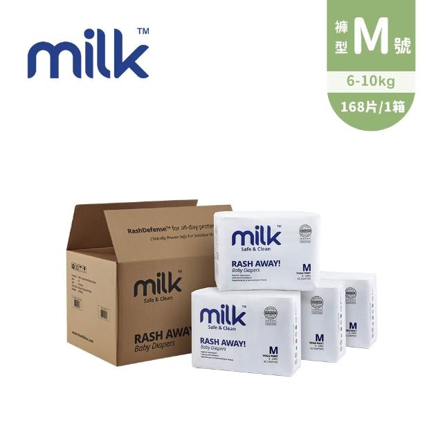 【milk】鎖水芯牛奶尿布 褲型 M-XXL-多款任選(箱購)