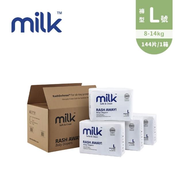 【milk】鎖水芯牛奶尿布 褲型 M-XXL-多款任選(箱購)