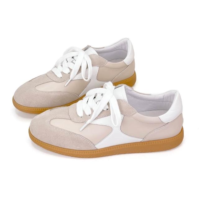 【Robinlo】真皮Q彈感復古法式德訓鞋小白鞋休閒鞋(多款任選)