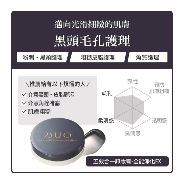 【DUO 麗優】全新升級-卸妝體驗款(五效合一卸妝膏EX 18g任選一入)