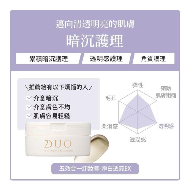 【DUO 麗優】全新升級！超值三入任選_五效合一卸妝膏EX 90g(日本卸妝膏排行第一/洗後滋潤保濕)