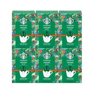 【STARBUCKS 星巴克】家常濾掛咖啡4入X6盒(共24入)
