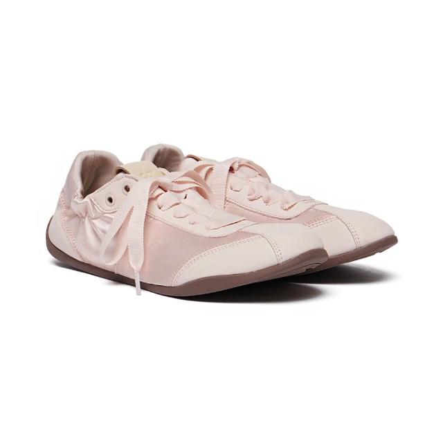 【Rockfish Weatherwear】SCRUNCH LACEUP SNEAKERS 皺褶 繫帶 休閒鞋 芭蕾舞 緞面 皮革 多色 女鞋