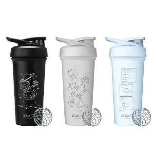 【Blender Bottle】史努比 Peanuts 按壓防漏水壺 25oz/740ml(BlenderBottle/Strada/運動水壺/冰霸杯)