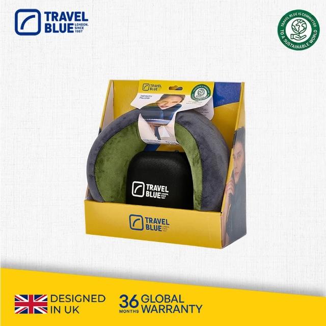 【Travel Blue 藍旅】頭等艙等級★豪華頸枕收納組 (飛機枕/U型枕/記憶棉頸枕/車用靠枕/追劇/出國/旅遊)