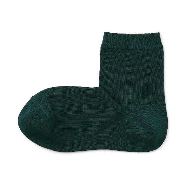 【MUJI 無印良品】女足口柔軟舒適直角短襪(共11色)