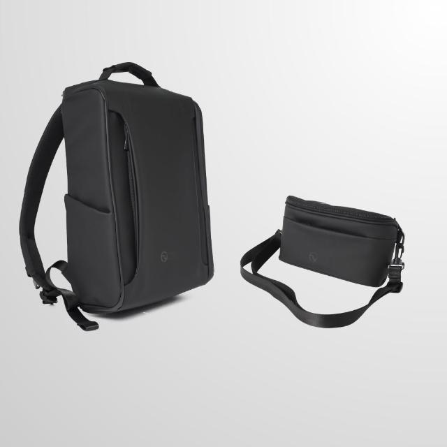 【FORYU DESIGN】雙11 全新升級SOAR ONE PRO後背包+經典款斜背包2入組(男後背包 通勤包 筆電包  