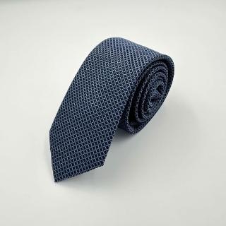 【G2000】男款 絲質暗紋配襯領帶-沉靛藍色(4610028077)  面試 職場 通勤穿搭 父親節禮物
