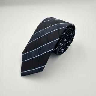 【G2000】男款 絲質條紋配襯領帶-荷蘭藍色(4610039078)  面試 職場 通勤穿搭 父親節禮物