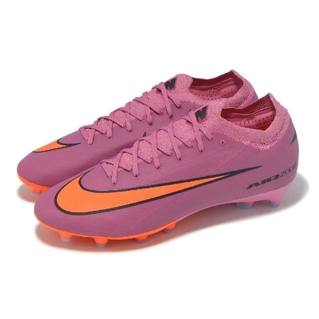 【NIKE 耐吉】足球釘鞋 ZM Vapor 16 Pro AG-PRO 男鞋 粉 橘 氣墊 人造草坪(FQ8684-600)