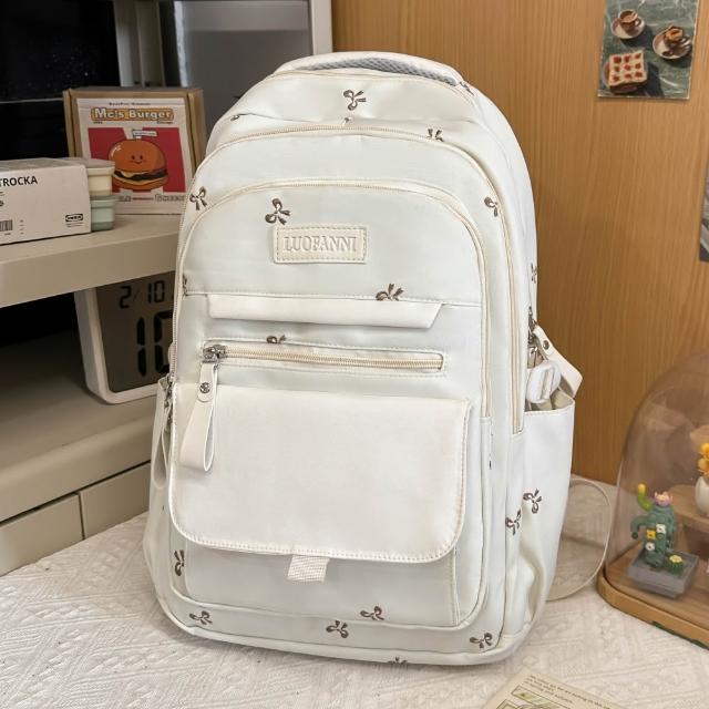 【MoodRiver】學生 後背包 背包 書包 防潑水 大容量 多口袋 包包 旅行背包 筆電後背包 韓國風格