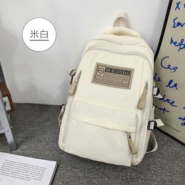 【MoodRiver】學生 後背包 背包 書包 防潑水 大容量 多口袋 包包 旅行背包 筆電後背包 韓國